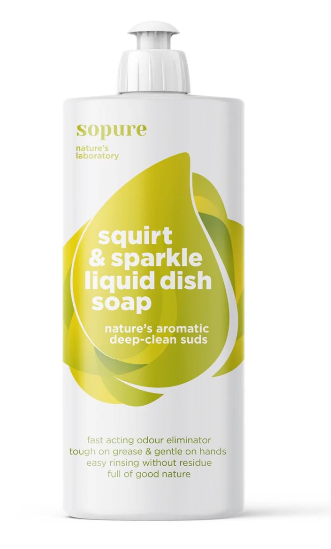 SoPure Squirt & Sparkle Liquid Dish Soap 500ml